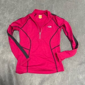 Icebreaker Women's Magenta and Black Long Sleeve Top